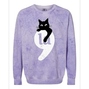 Comma La Cat Kamala Harris Colorblast Crewneck Sweatshirt