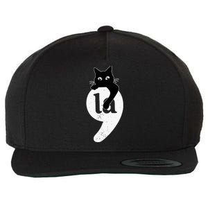 Comma La Cat Kamala Harris Wool Snapback Cap