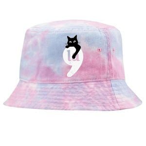 Comma La Cat Kamala Harris Tie-Dyed Bucket Hat