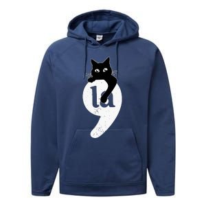 Comma La Cat Kamala Harris Performance Fleece Hoodie