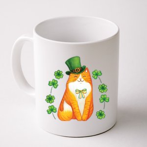 Cat Leprechaun Cat Lover Shamrock St Patricks Day Gift Coffee Mug