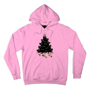 Cat Lovers Cute And Funny Holiday Tree Christmas Gift Hoodie