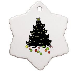 Cat Lovers Cute And Funny Holiday Tree Christmas Gift Ceramic Star Ornament