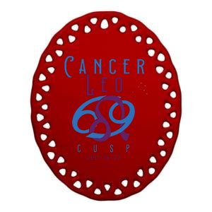 Cancer Leo Cusp Symbol Astrology Zodiac Sign Horoscope Ceramic Oval Ornament