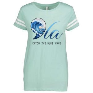 Comma La Catch The Blue Wave Enza Ladies Jersey Football T-Shirt