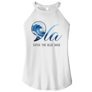 Comma La Catch The Blue Wave Women's Perfect Tri Rocker Tank