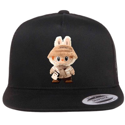 Cute Labubu Classic Pose Fun Labubu Lover Gifts Flatbill Hat
