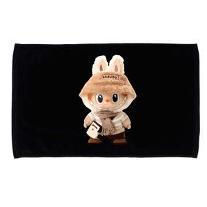 Cute Labubu Classic Pose Fun Labubu Lover Gifts Microfiber Hand Towel