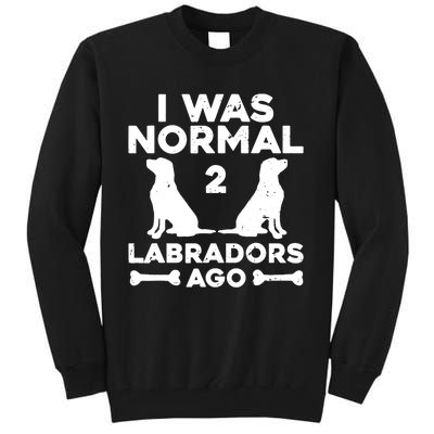 Cute Labrador Design For  Wo Labrador Retriever Lovers Tall Sweatshirt