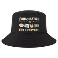 Communication Looks Different For Everyone Autism Awareness Cool Comfort Performance Bucket Hat
