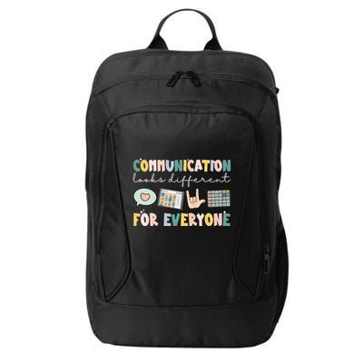 Communication Looks Different For Everyone Autism Awareness City Backpack