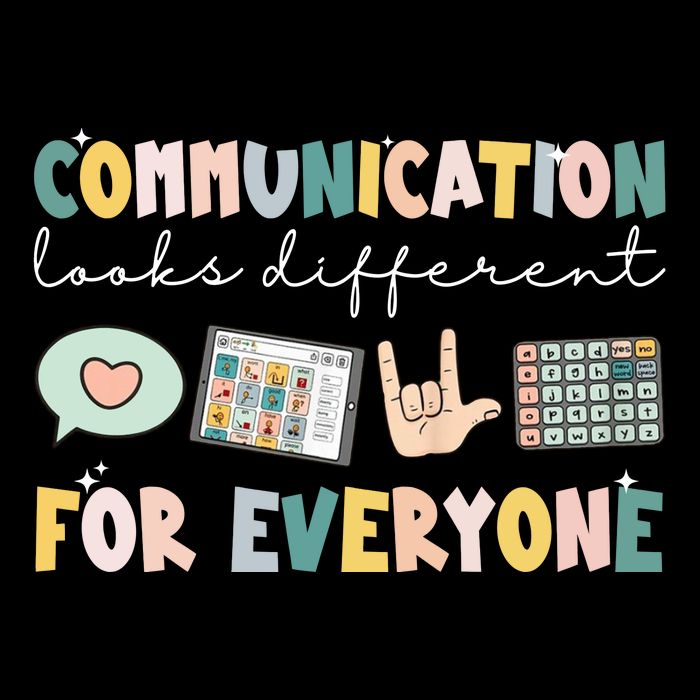 Communication Looks Different For Everyone Autism Awareness Bucket Hat
