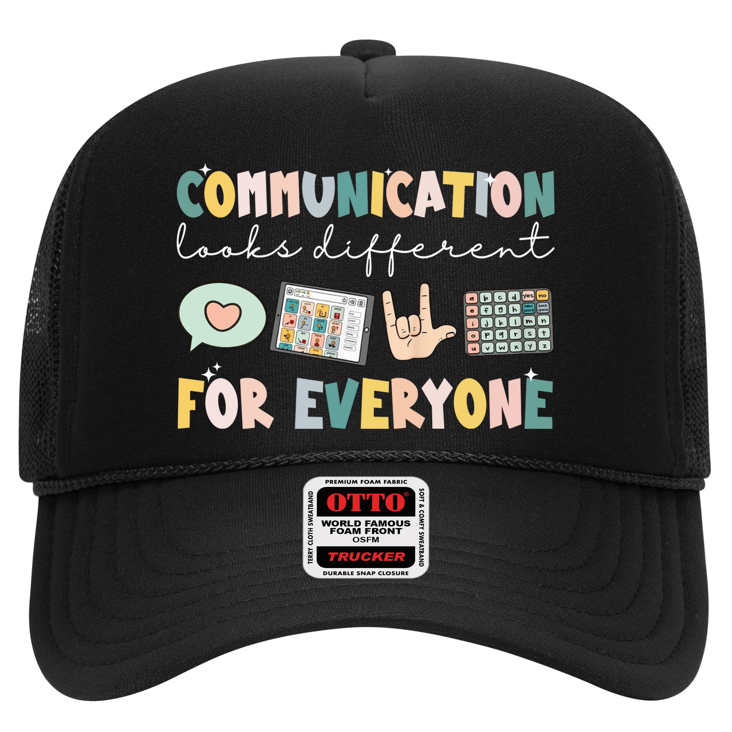 Communication Looks Different For Everyone Autism Awareness Hat