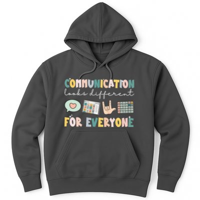 Communication Looks Different For Everyone Autism Awareness Hoodie