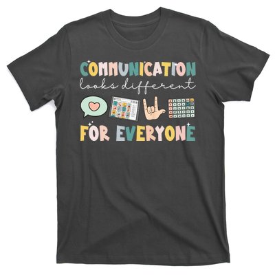 Communication Looks Different For Everyone Autism Awareness T-Shirt