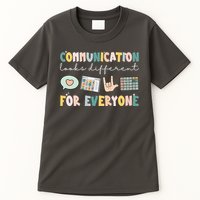 Communication Looks Different For Everyone Autism Awareness Tall T-Shirt