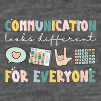 Communication Looks Different For Everyone Autism Awareness Flatbill Hat