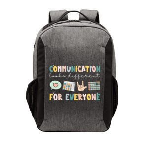 Communication Looks Different For Everyone Autism Awareness Vector Backpack