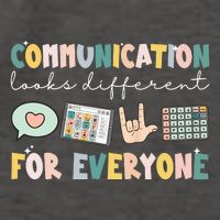 Communication Looks Different For Everyone Autism Awareness Vector Backpack