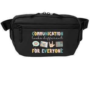 Communication Looks Different For Everyone Autism Awareness Crossbody Pack