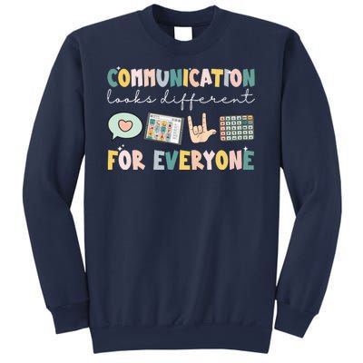 Communication Looks Different For Everyone Autism Awareness Sweatshirt