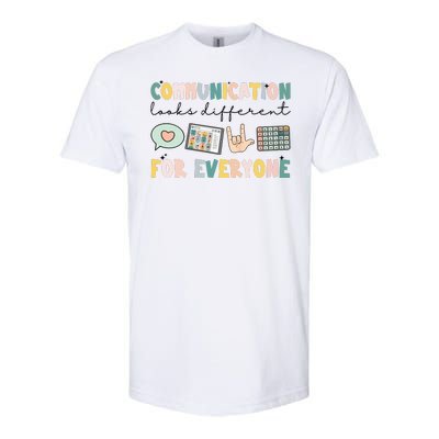 Communication Looks Different For Everyone Autism Awareness Softstyle CVC T-Shirt