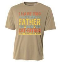 Cat Lover Dad Quote Funny Kitty Father Kitten Fathers Day Cooling Performance Crew T-Shirt