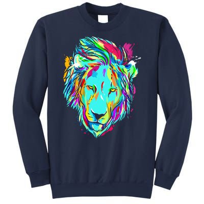 Colorful Lion Design Sweatshirt