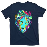 Colorful Lion Design T-Shirt