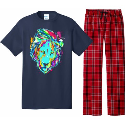 Colorful Lion Design Pajama Set