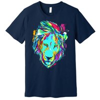 Colorful Lion Design Premium T-Shirt