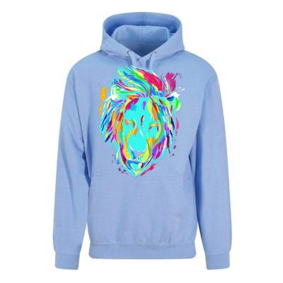 Colorful Lion Design Unisex Surf Hoodie