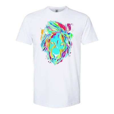 Colorful Lion Design Softstyle® CVC T-Shirt