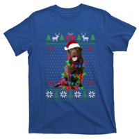 Chocolate Lab Dog Ugly Sweater Christmas Puppy Dog Lover Gift T-Shirt