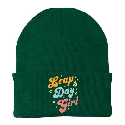 Cute Leap Day Girl Feb 29th Birthday Leap Day February 29 Knit Cap Winter Beanie