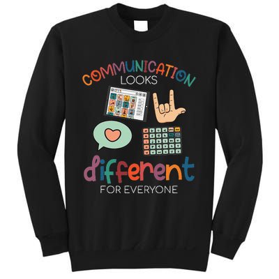 Communication Looks Different For Everyone Autism Awareness Sweatshirt