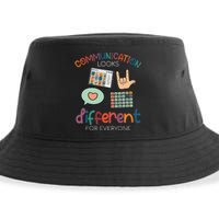 Communication Looks Different For Everyone Autism Awareness Sustainable Bucket Hat