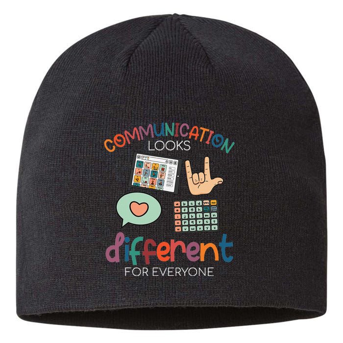 Communication Looks Different For Everyone Autism Awareness Sustainable Beanie