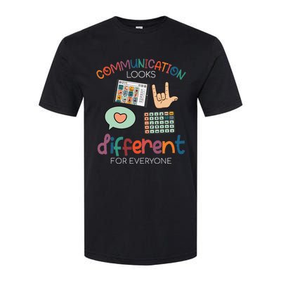 Communication Looks Different For Everyone Autism Awareness Softstyle® CVC T-Shirt