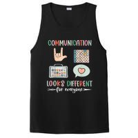 Communication Looks Different For Everyone Autism Awareness PosiCharge Competitor Tank