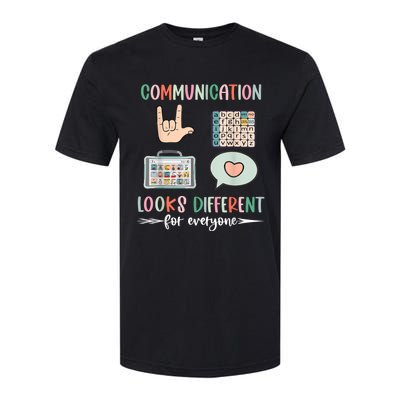 Communication Looks Different For Everyone Autism Awareness Softstyle CVC T-Shirt