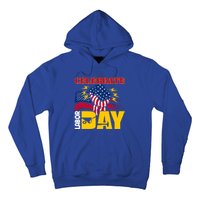 Celebrate Labor Day American Flag Worker Employee Pro Union Gift Hoodie