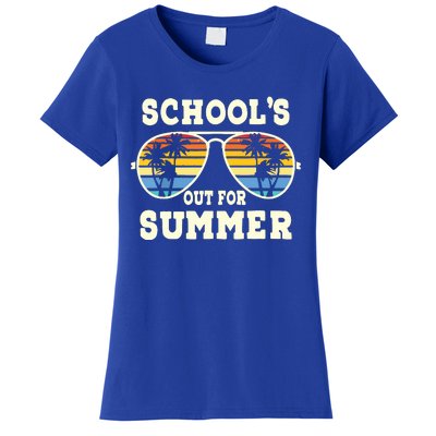 Cute Last Day Of School Schools Out For Summer Teacher Retro Women's T-Shirt