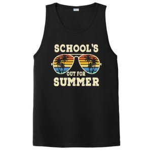 Cute Last Day Of School Schools Out For Summer Teacher Retro PosiCharge Competitor Tank