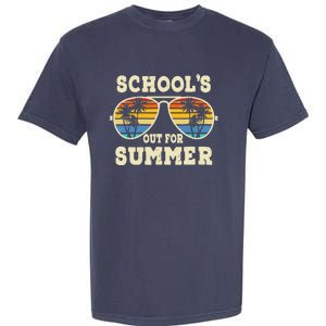 Cute Last Day Of School Schools Out For Summer Teacher Retro Garment-Dyed Heavyweight T-Shirt