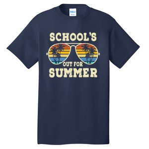 Cute Last Day Of School Schools Out For Summer Teacher Retro Tall T-Shirt