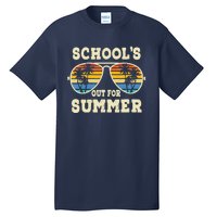 Cute Last Day Of School Schools Out For Summer Teacher Retro Tall T-Shirt