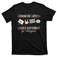 Communication Looks Different For Everyone Autism Awareness (1) T-Shirt