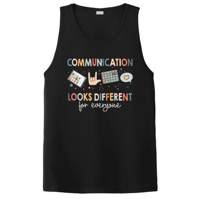 Communication Looks Different For Everyone Autism Awareness (1) PosiCharge Competitor Tank