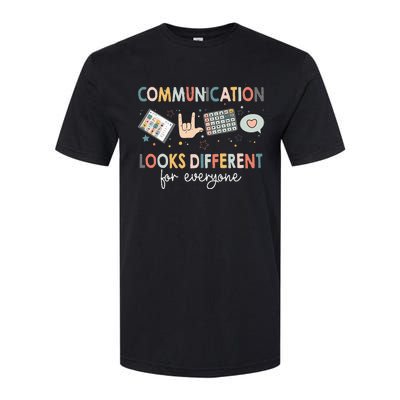 Communication Looks Different For Everyone Autism Awareness (1) Softstyle CVC T-Shirt